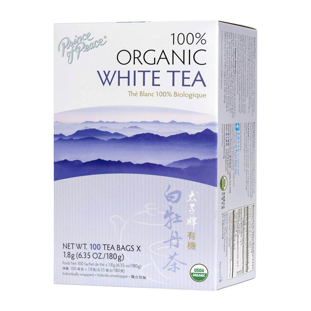 Prince Of Peace 100% Organic White Tea, 100 Bags